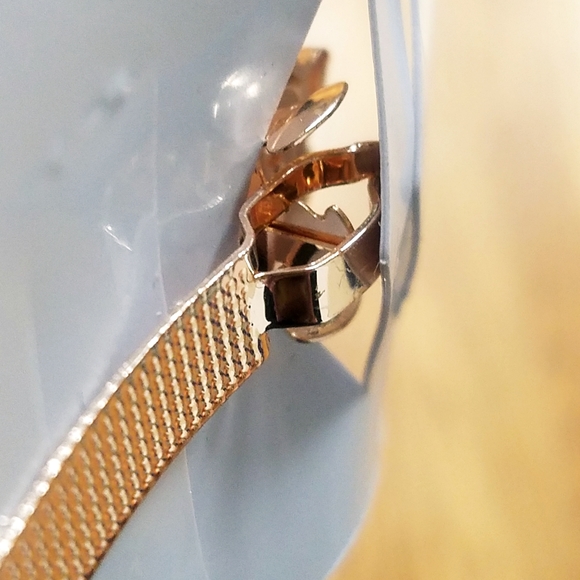 NWT Teal/Multi-Colored Rhinestones FLOWER Hair Barrette! - Picture 8 of 14